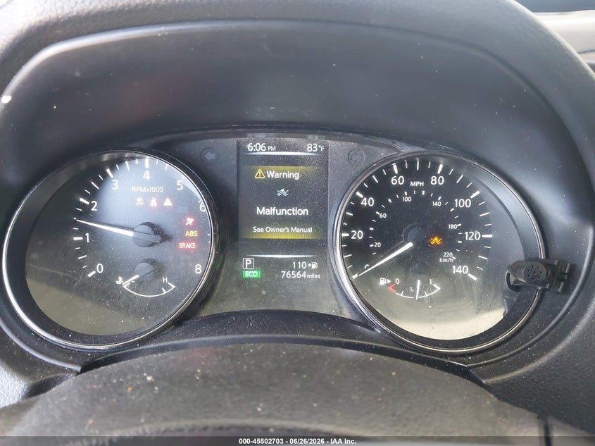 2017 Nissan Rogue VIN JN8AT2MT4HW398712 IAAI salvage auction — REAR END, Salvage (California), sold $2,650 on 2026-07-14 (photo 7)