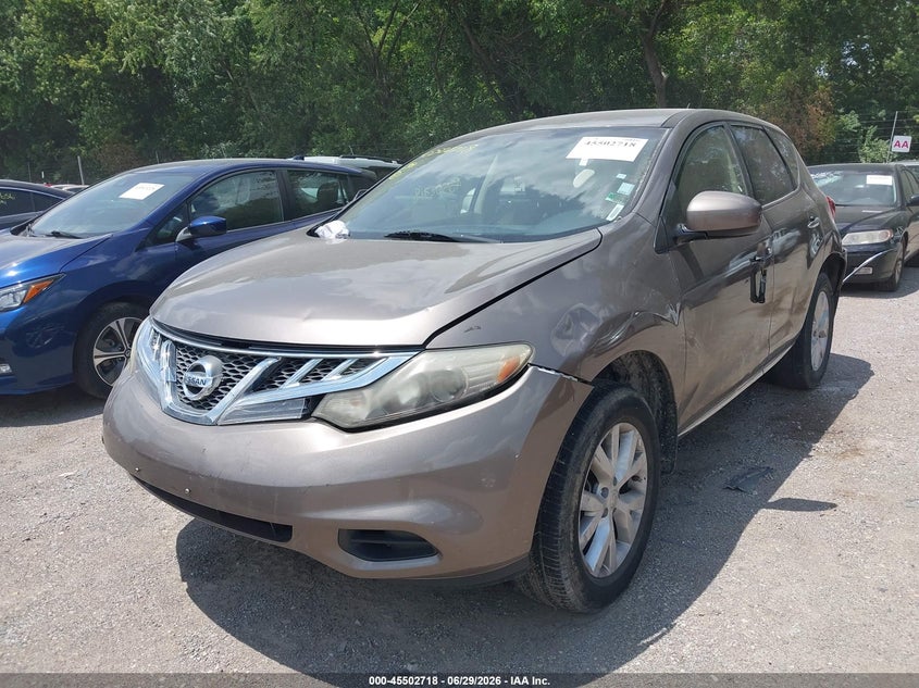 2014 Nissan Murano VIN JN8AZ1MW9EW522519 IAAI salvage auction — NORMAL WEAR, Clear (Indiana), sold $550 on 2026-07-29 (photo 2)
