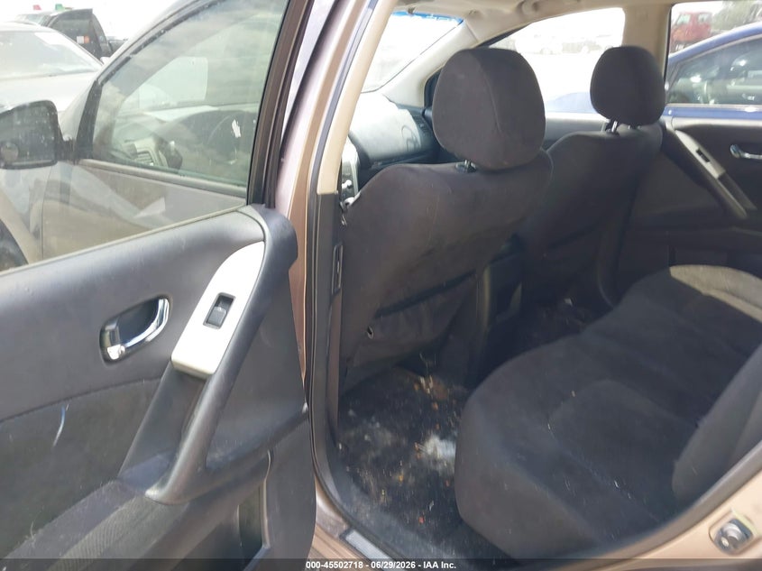 2014 Nissan Murano VIN JN8AZ1MW9EW522519 IAAI salvage auction — NORMAL WEAR, Clear (Indiana), sold $550 on 2026-07-29 (photo 8)