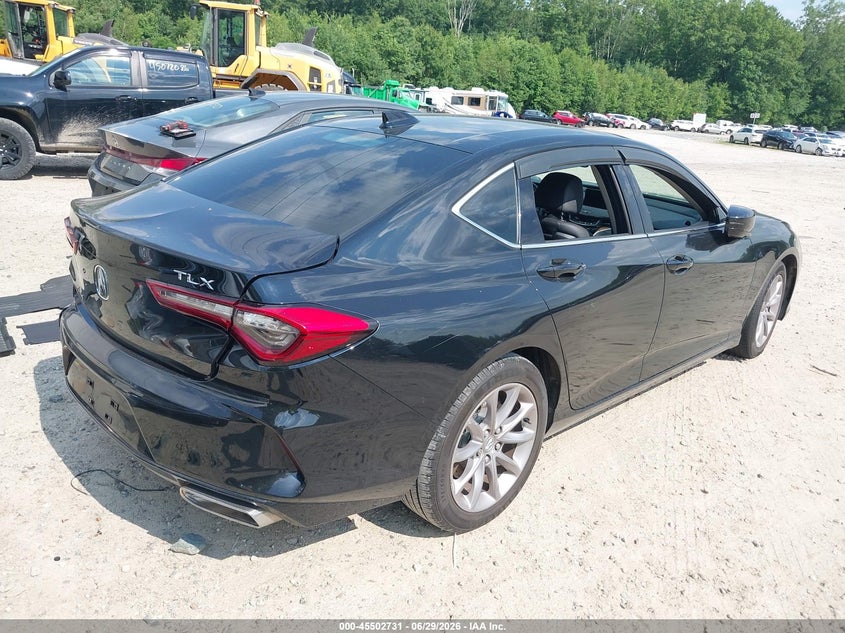 2021 Acura Tlx VIN 19UUB5F38MA005426 IAAI salvage auction — LEFT REAR, Salvage Title, sold $7,000 on 2026-08-18 (photo 4)