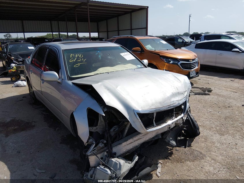 2004 Lexus Ls 430 VIN JTHBN36F540126365 IAAI salvage auction — FRONT END, Salvage (Texas), sold $150 on 2026-07-28 (photo 1)