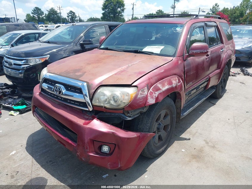 2008 Toyota 4runner VIN JTEZU14R88K011611 IAAI salvage auction — FRONT END, Salvage (North Carolina), sold $2,900 on 2026-07-29 (photo 2)