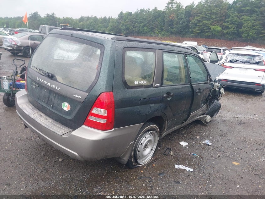 2003 Subaru Forester VIN JF1SG65673H757526 IAAI salvage auction — FRONT END, Clear (Massachusetts), sold $400 on 2026-07-10 (photo 4)