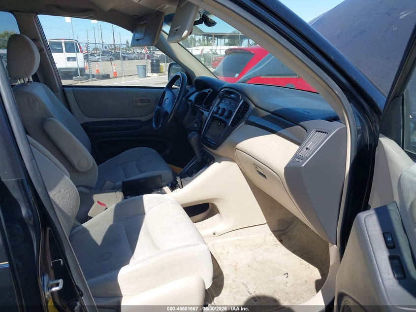 2003 Toyota Highlander VIN JTEGF21A830120113 IAAI salvage auction — LEFT REAR, Salvage (California), sold $925 on 2026-07-14 (photo 5)