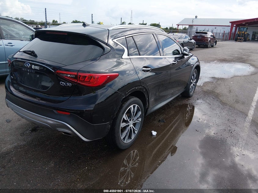 2017 Infiniti Qx30 VIN SJKCH5CR7HA020374 IAAI salvage auction — RIGHT REAR, Salvage (Louisiana), sold $1,600 on 2026-07-29 (photo 4)
