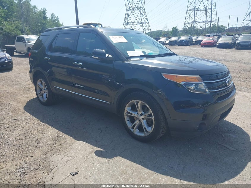 2013 Ford Explorer VIN 1FM5K8F88DGA93869 IAAI salvage auction — LEFT REAR, Salvage (Pennsylvania), sold $1,900 on 2026-07-19 (photo 1)