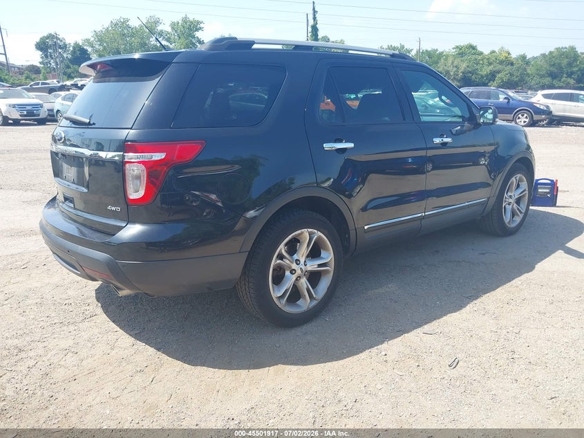 2013 Ford Explorer VIN 1FM5K8F88DGA93869 IAAI salvage auction — LEFT REAR, Salvage (Pennsylvania), sold $1,900 on 2026-07-19 (photo 4)