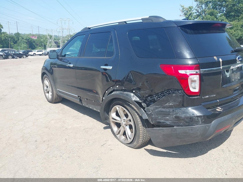 2013 Ford Explorer VIN 1FM5K8F88DGA93869 IAAI salvage auction — LEFT REAR, Salvage (Pennsylvania), sold $1,900 on 2026-07-19 (photo 6)