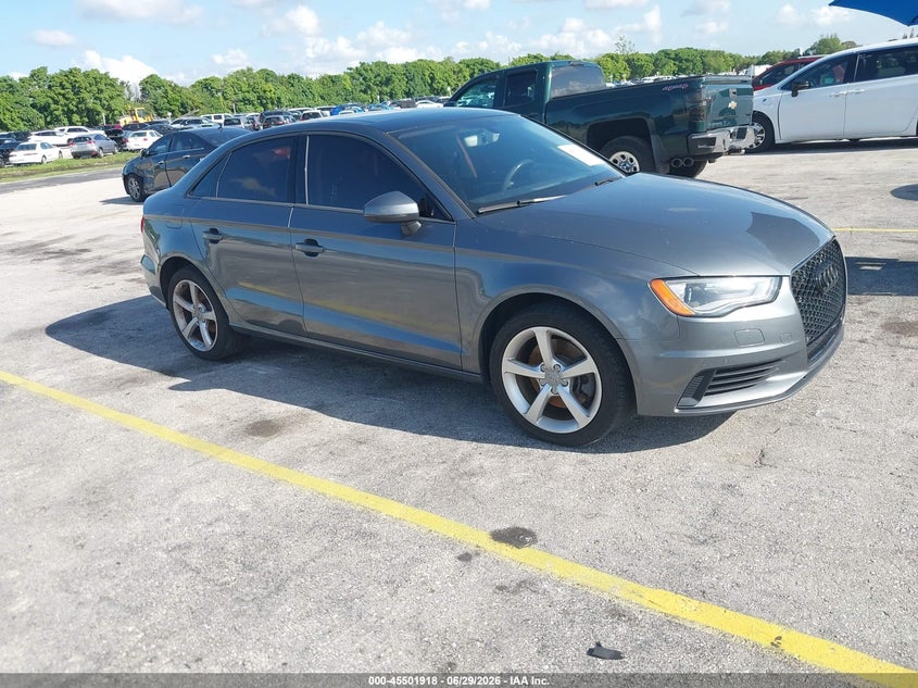 2016 Audi A3 VIN WAUB8GFF7G1118229 IAAI salvage auction — NORMAL WEAR, Clear (Florida), sold $2,275 on 2026-07-09 (photo 1)