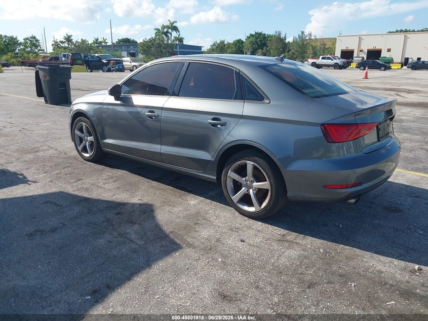 2016 Audi A3 VIN WAUB8GFF7G1118229 IAAI salvage auction — NORMAL WEAR, Clear (Florida), sold $2,275 on 2026-07-09 (photo 3)