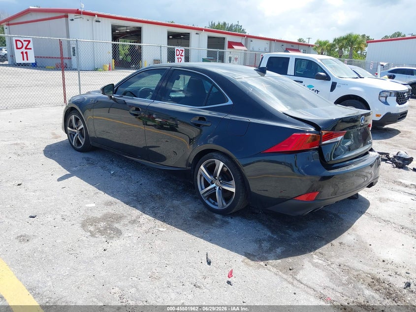 2019 Lexus Is VIN JTHBA1D27K5090713 IAAI salvage auction — RIGHT SIDE, Rebuildable (Florida), sold $2,650 on 2026-07-29 (photo 3)