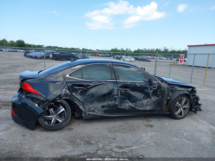 2019 Lexus Is VIN JTHBA1D27K5090713 IAAI salvage auction — RIGHT SIDE, Rebuildable (Florida), sold $2,650 on 2026-07-29 (photo 6)