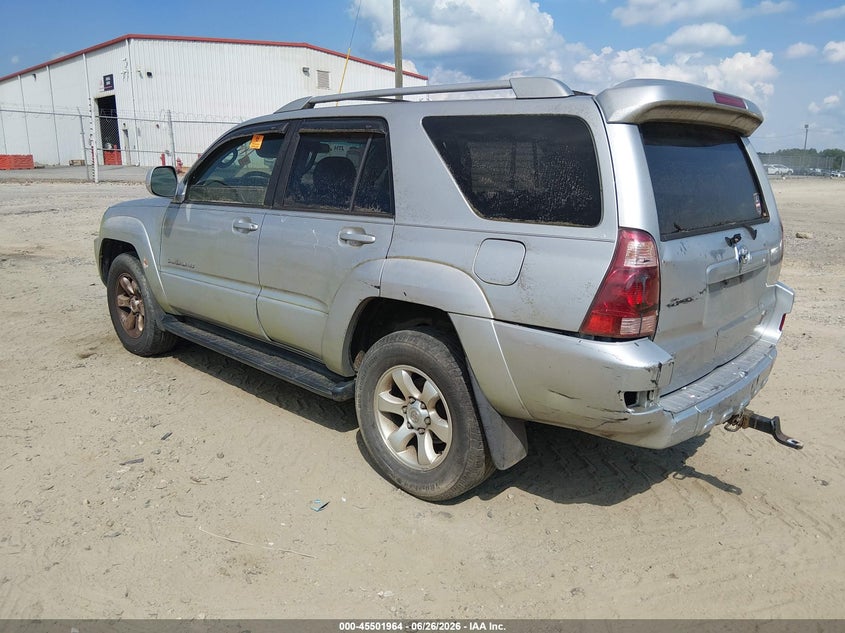 2005 Toyota 4runner VIN JTEBU14R750069508 IAAI salvage auction — NORMAL WEAR, Clear (Georgia), sold $2,600 on 2026-07-09 (photo 3)