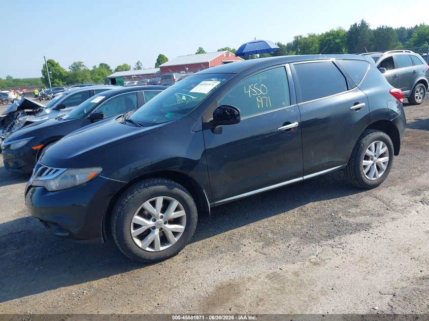 2013 Nissan Murano VIN JN8AZ1MW7DW319109 IAAI salvage auction — NORMAL WEAR, Clear (Virginia), sold $400 on 2026-07-14 (photo 2)