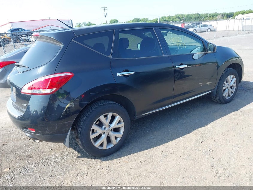 2013 Nissan Murano VIN JN8AZ1MW7DW319109 IAAI salvage auction — NORMAL WEAR, Clear (Virginia), sold $400 on 2026-07-14 (photo 4)