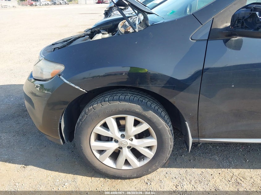 2013 Nissan Murano VIN JN8AZ1MW7DW319109 IAAI salvage auction — NORMAL WEAR, Clear (Virginia), sold $400 on 2026-07-14 (photo 6)