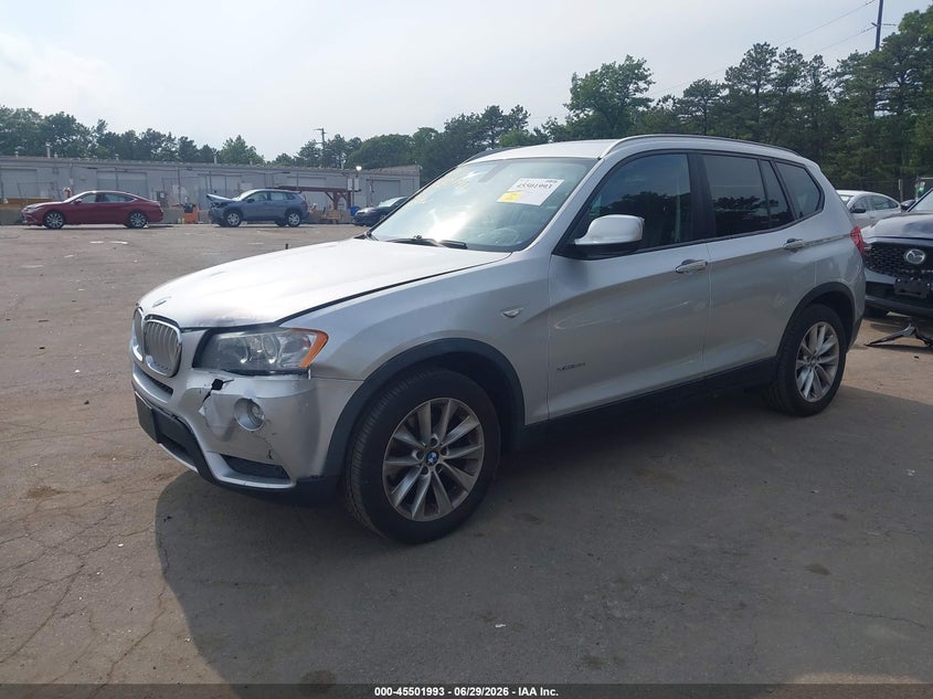 2013 BMW X3 VIN 5UXWX9C54D0A16839 IAAI salvage auction — FRONT END, Mv-907A (New York), sold $1,050 on 2026-07-21 (photo 2)