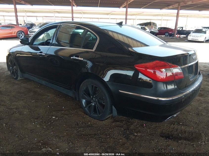 2013 Hyundai Genesis VIN KMHGC4DD2DU242163 IAAI salvage auction — NORMAL WEAR, Clear-Dealer Only (Arizona), sold $275 on 2026-07-28 (photo 3)