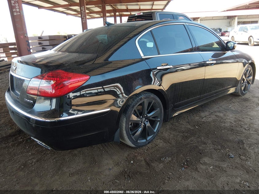 2013 Hyundai Genesis VIN KMHGC4DD2DU242163 IAAI salvage auction — NORMAL WEAR, Clear-Dealer Only (Arizona), sold $275 on 2026-07-28 (photo 4)