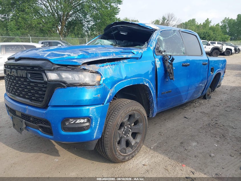 2025 Ram 1500 VIN 1C6SRFFP6SN732071 IAAI salvage auction — ROLLOVER, Junk Bill Of Sale Mv2459 (Wisconsin), sold $3,350 on 2026-07-25 (photo 2)