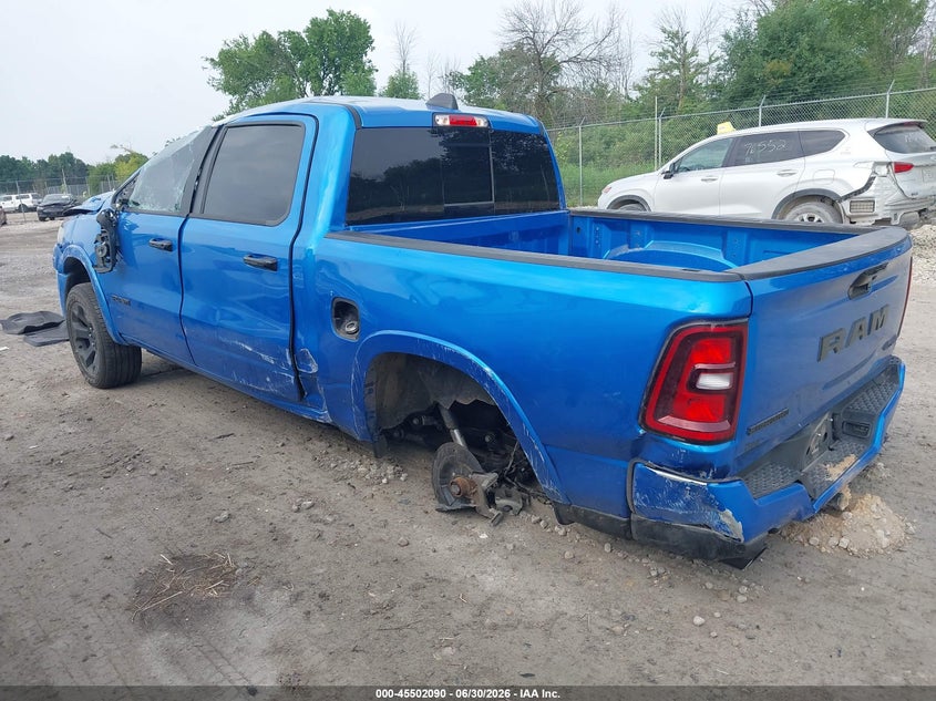 2025 Ram 1500 VIN 1C6SRFFP6SN732071 IAAI salvage auction — ROLLOVER, Junk Bill Of Sale Mv2459 (Wisconsin), sold $3,350 on 2026-07-25 (photo 3)