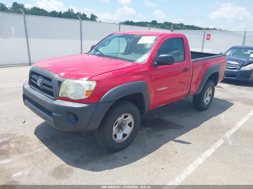 2007 Toyota Tacoma VIN 5TEPX42N37Z444512 IAAI salvage auction — REAR END, Clear (Indiana), sold $2,150 on 2026-07-29 (photo 2)