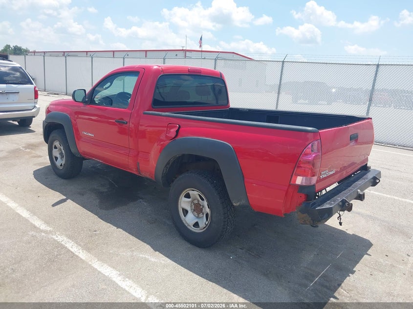 2007 Toyota Tacoma VIN 5TEPX42N37Z444512 IAAI salvage auction — REAR END, Clear (Indiana), sold $2,150 on 2026-07-29 (photo 3)