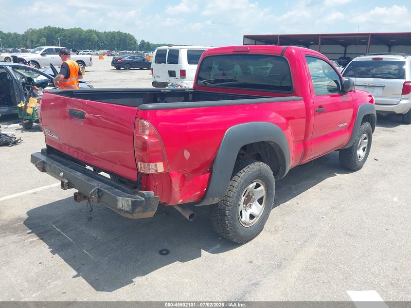 2007 Toyota Tacoma VIN 5TEPX42N37Z444512 IAAI salvage auction — REAR END, Clear (Indiana), sold $2,150 on 2026-07-29 (photo 4)