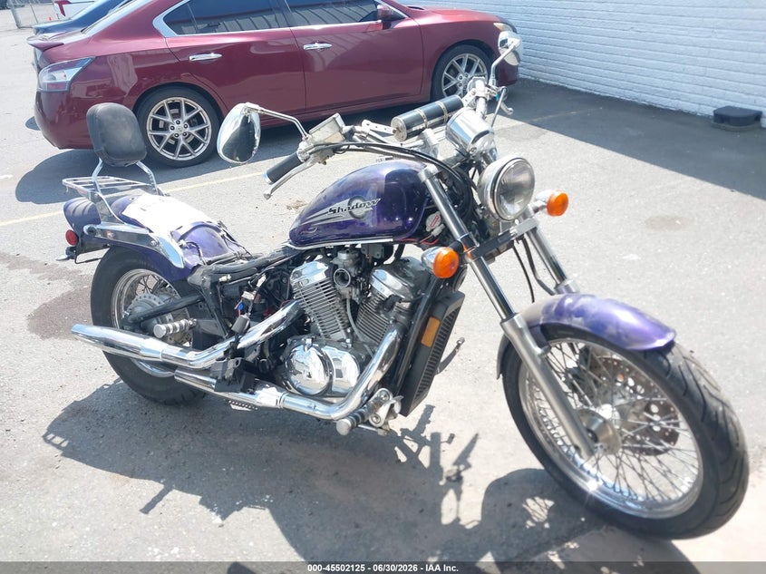 2002 Honda Vt600 VIN JH2PC21392M312427 IAAI salvage auction — NORMAL WEAR, Clear (Virginia), sold $200 on 2026-07-07 (photo 1)