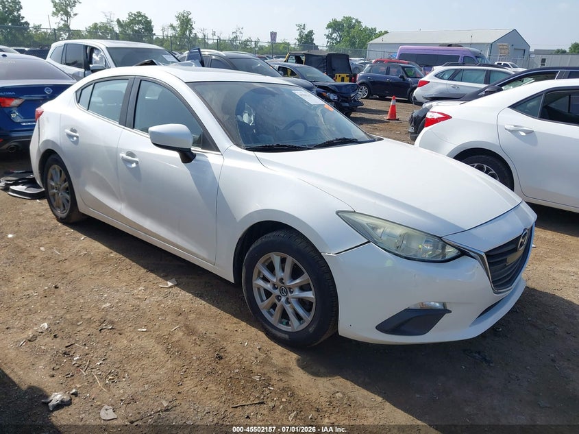 2014 Mazda 3 VIN JM1BM1V77E1180667 IAAI salvage auction — LEFT SIDE, Salvage (Ohio), sold $250 on 2026-07-23 (photo 1)