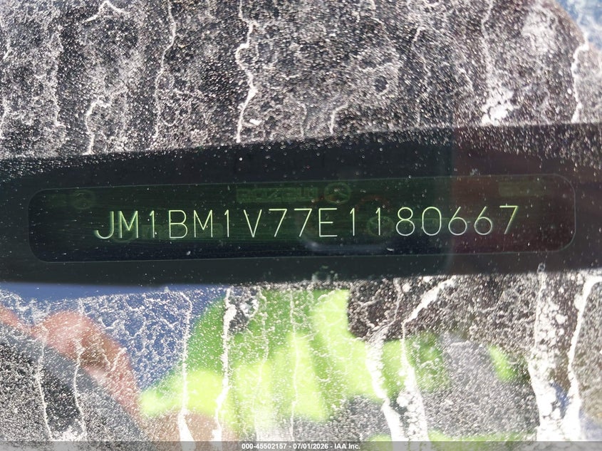 2014 Mazda 3 VIN JM1BM1V77E1180667 IAAI salvage auction — LEFT SIDE, Salvage (Ohio), sold $250 on 2026-07-23 (photo 9)