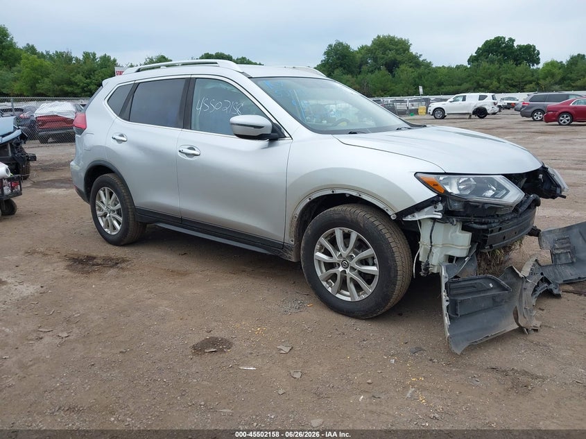 2017 Nissan Rogue VIN KNMAT2MVXHP521646 IAAI salvage auction — FRONT END, Clear (Indiana), sold $1,350 on 2026-07-28 (photo 1)