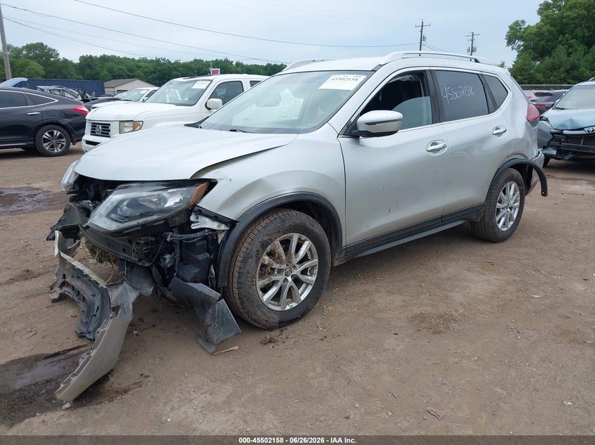 2017 Nissan Rogue VIN KNMAT2MVXHP521646 IAAI salvage auction — FRONT END, Clear (Indiana), sold $1,350 on 2026-07-28 (photo 2)