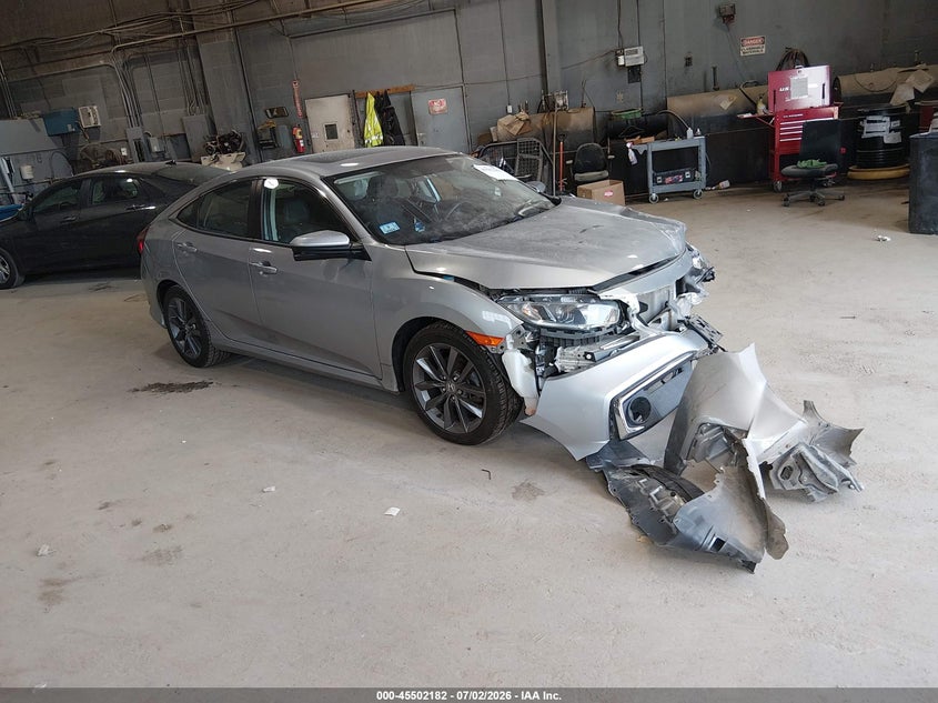 2021 Honda Civic VIN 2HGFC1F71MH701435 IAAI salvage auction — FRONT END, Salvage Title, sold $3,600 on 2026-07-30 (photo 1)