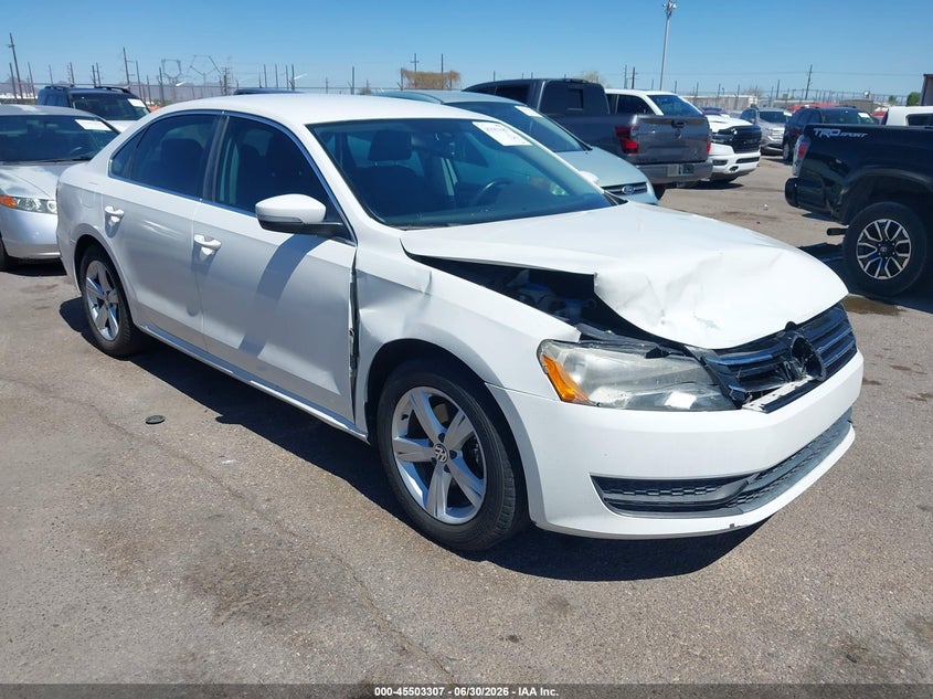 2014 Volkswagen Passat VIN 1VWBT7A37EC073113 IAAI salvage auction — RIGHT FRONT, Salvage (Arizona), sold $900 on 2026-07-12 (photo 1)