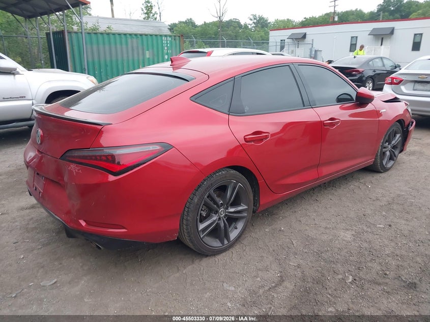 2023 Acura Integra VIN 19UDE4H35PA025460 IAAI salvage auction — FRONT END, Salvage - 75% Or Less (Maryland), sold $7,525 on 2026-09-01 (photo 4)