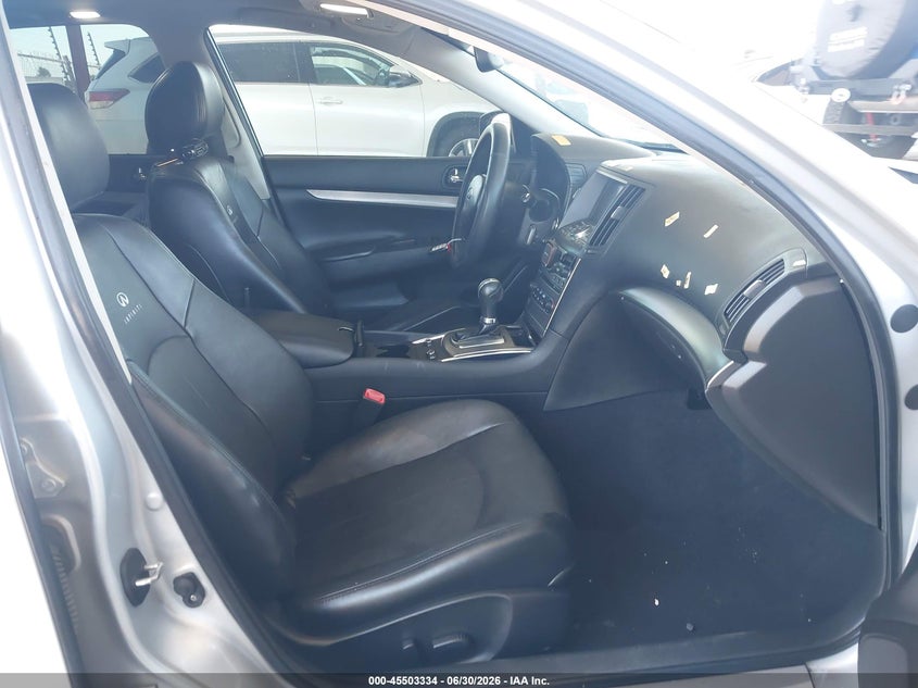 2013 Infiniti G VIN JN1CV6AP4DM715149 IAAI salvage auction — RIGHT FRONT, Salvage (California), sold $800 on 2026-07-28 (photo 5)