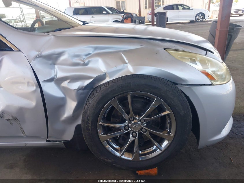 2013 Infiniti G VIN JN1CV6AP4DM715149 IAAI salvage auction — RIGHT FRONT, Salvage (California), sold $800 on 2026-07-28 (photo 6)