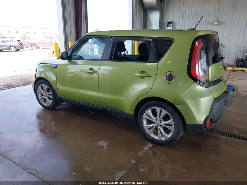 2015 Kia Soul VIN KNDJP3A53F7769698 IAAI salvage auction — LEFT FRONT, Salvage Title, sold $25 on 2026-07-30 (photo 3)