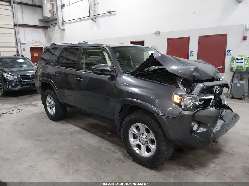 2019 Toyota 4runner VIN JTEBU5JR2K5687443 IAAI salvage auction — FRONT END, Salvage (Idaho), sold $1,050 on 2026-07-24 (photo 1)