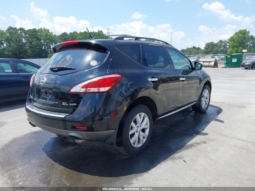 2011 Nissan Murano VIN JN8AZ1MW4BW160224 IAAI salvage auction — NORMAL WEAR, Repossession Paperwork (Georgia), sold $25 on 2026-07-29 (photo 4)
