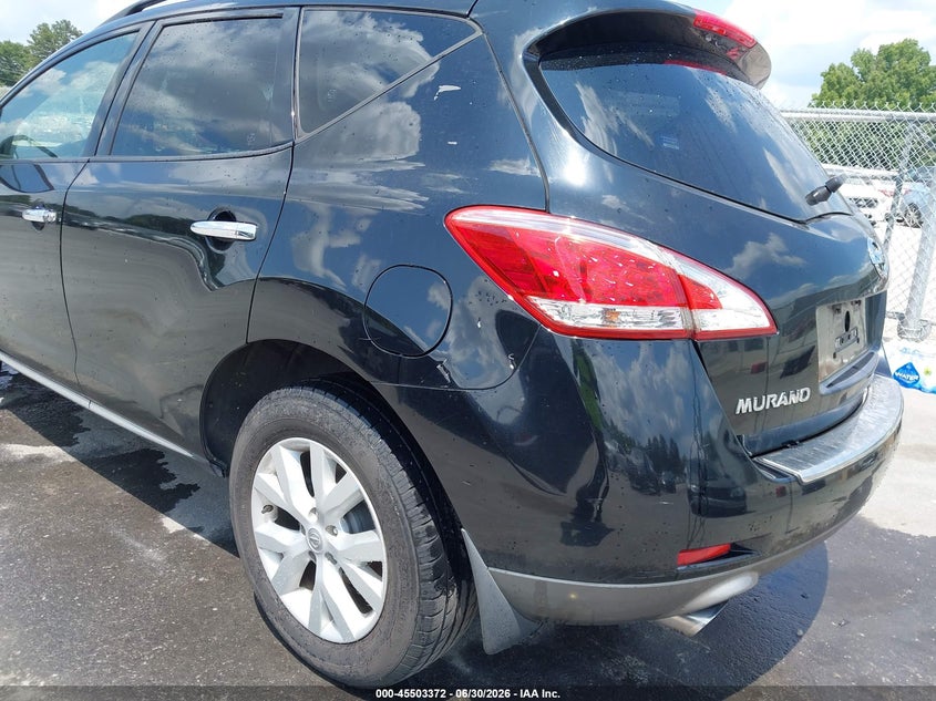 2011 Nissan Murano VIN JN8AZ1MW4BW160224 IAAI salvage auction — NORMAL WEAR, Repossession Paperwork (Georgia), sold $25 on 2026-07-29 (photo 6)