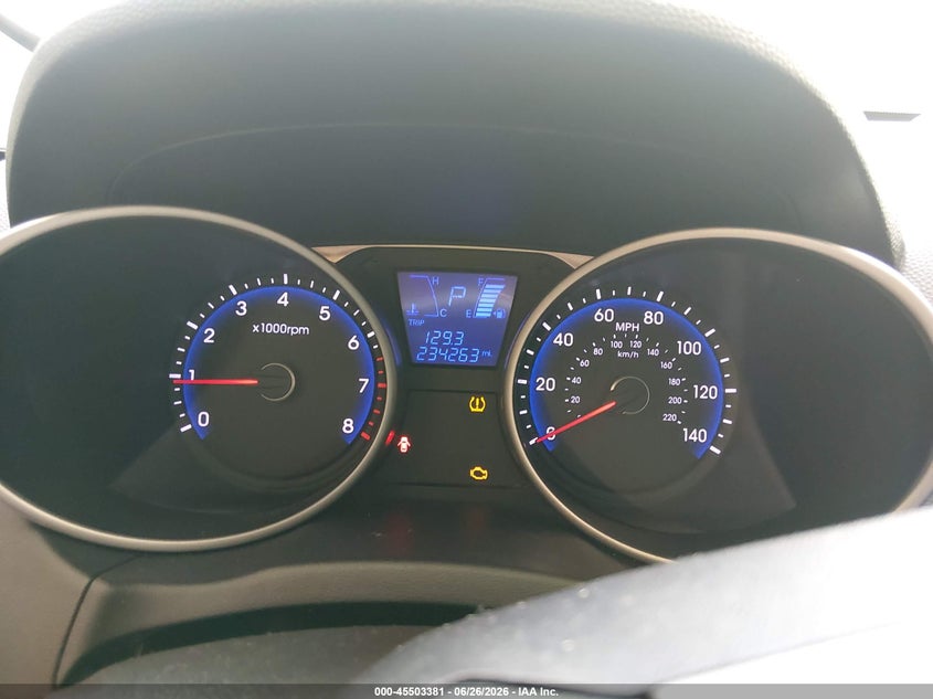 2013 Hyundai Tucson VIN KM8JU3AC3DU649286 IAAI salvage auction — NORMAL WEAR, Clear (Tennessee), sold $1,700 on 2026-07-13 (photo 7)