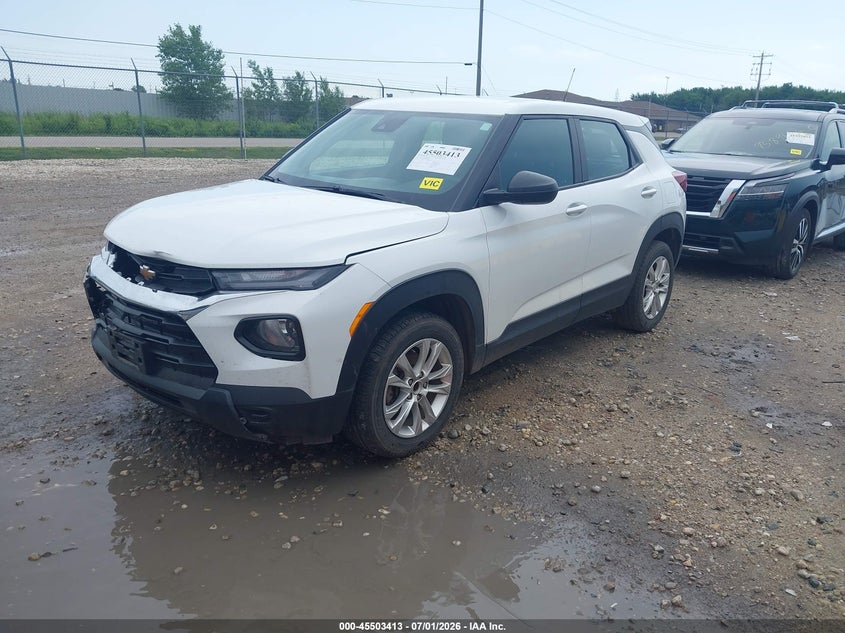 2023 Chevrolet Trailblazer VIN KL79MNSLXPB073906 IAAI salvage auction — FRONT END, Salvage (Wisconsin), sold $3,700 on 2026-07-30 (photo 2)