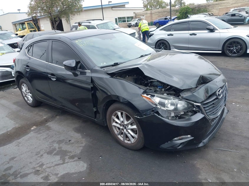2016 Mazda 3 VIN JM1BM1L79G1318814 IAAI salvage auction — FRONT END, Salvage Title, sold $1,050 on 2026-07-19 (photo 1)