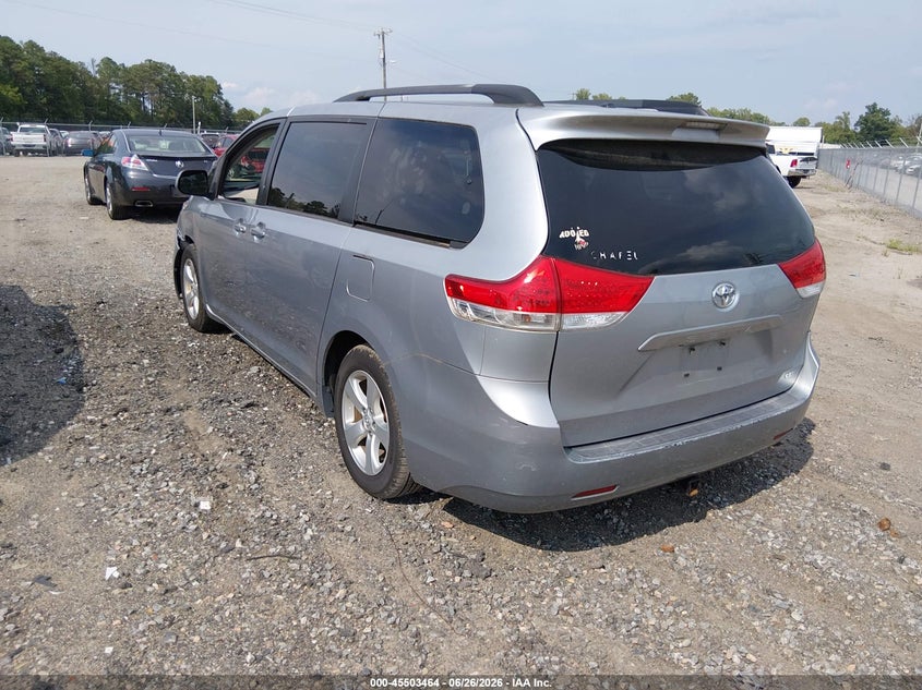 2014 Toyota Sienna VIN 5TDKK3DC3ES450979 IAAI salvage auction — LEFT FRONT, Clear (Virginia), sold $2,050 on 2026-07-17 (photo 3)