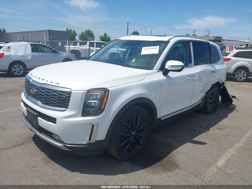 2021 Kia Telluride VIN 5XYP5DHC9MG112057 IAAI salvage auction — LEFT SIDE, Salvage (California), sold $7,600 on 2026-07-29 (photo 2)