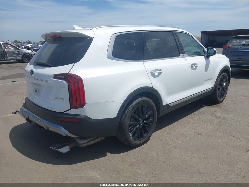 2021 Kia Telluride VIN 5XYP5DHC9MG112057 IAAI salvage auction — LEFT SIDE, Salvage (California), sold $7,600 on 2026-07-29 (photo 4)