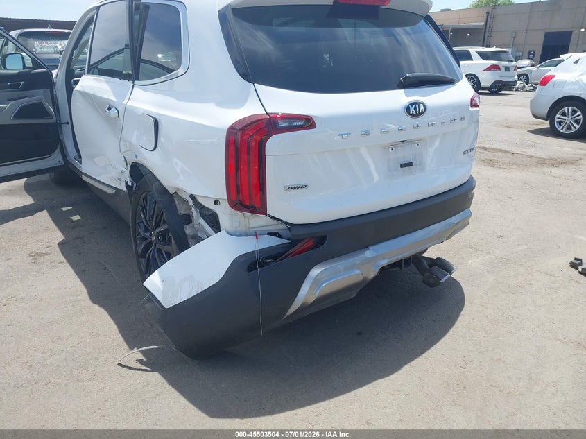 2021 Kia Telluride VIN 5XYP5DHC9MG112057 IAAI salvage auction — LEFT SIDE, Salvage (California), sold $7,600 on 2026-07-29 (photo 6)