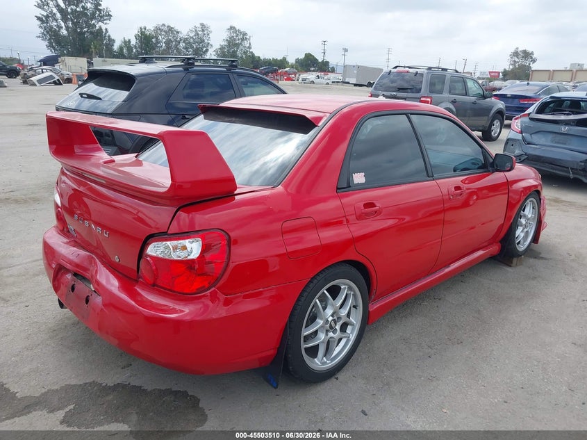 2004 Subaru Impreza VIN JF1GD29674G510676 IAAI salvage auction — REAR END, Salvage (California), sold $2,250 on 2026-07-15 (photo 4)